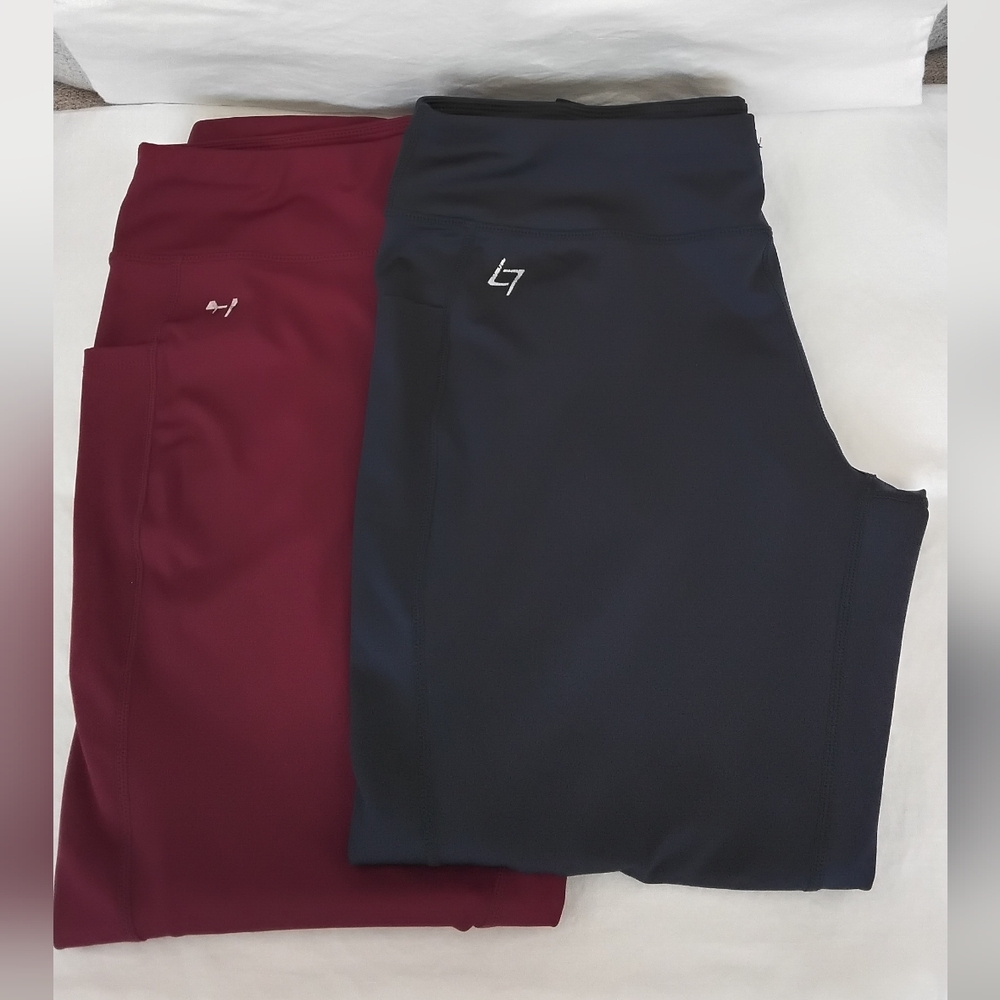 Women's Design By Fittin Burgundy And Navy Pants /Jegging.         T